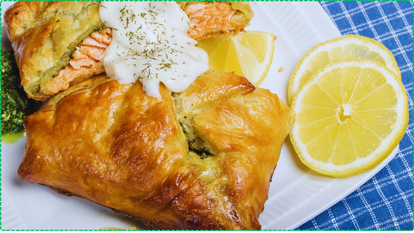 salmon fish wrapped in filo recipe
