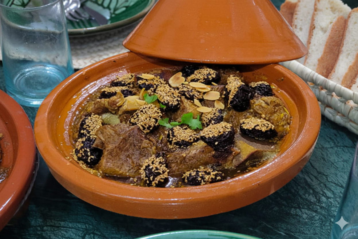how to make Beef Tagine with prunes and Almonds