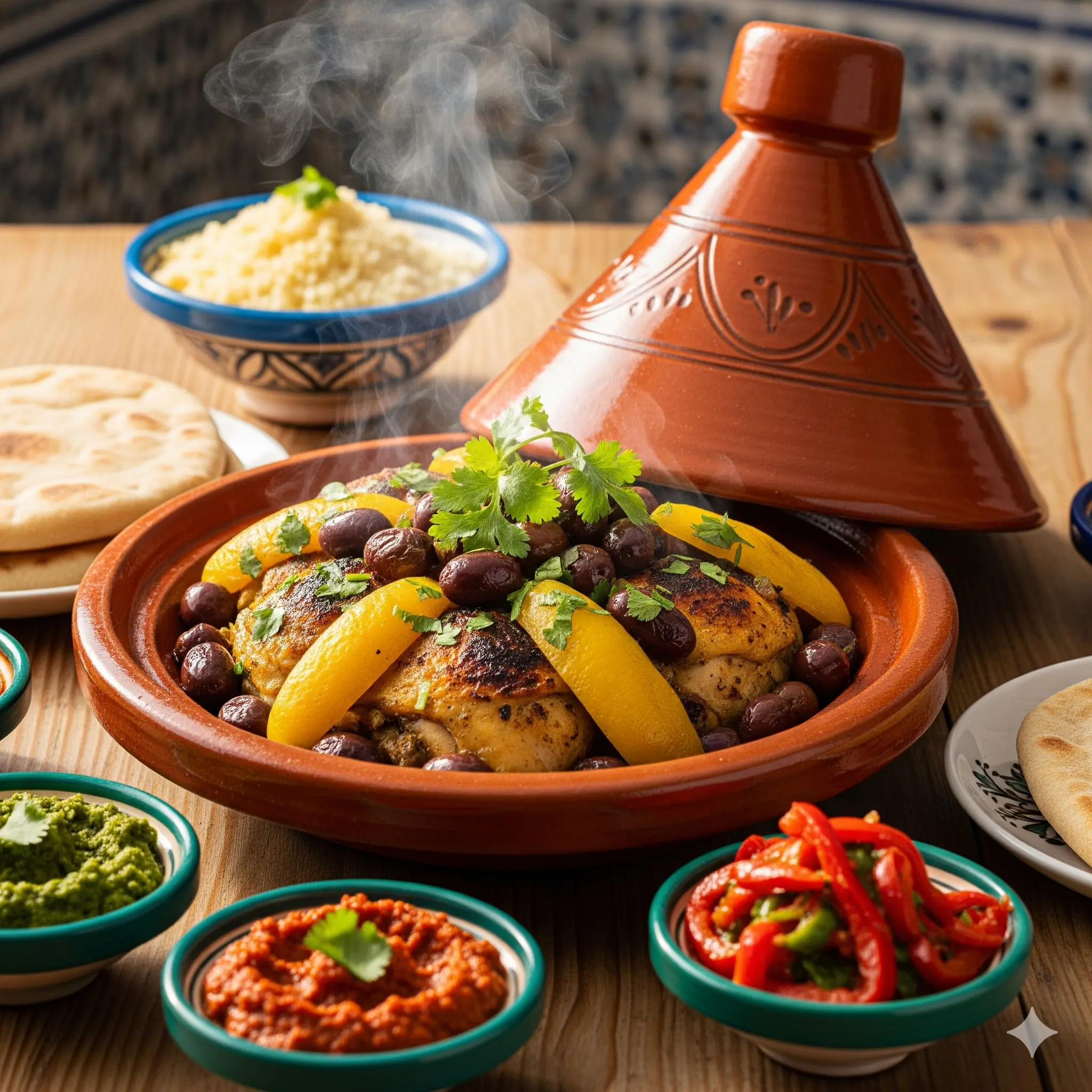 Easy Recipe for Moroccan Tagine with Meslalla Olives