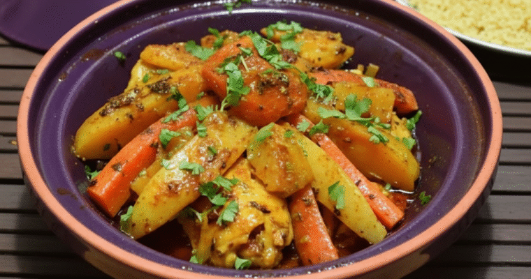 How to Make Chicken Tagine with Potato  or Sweet Potato